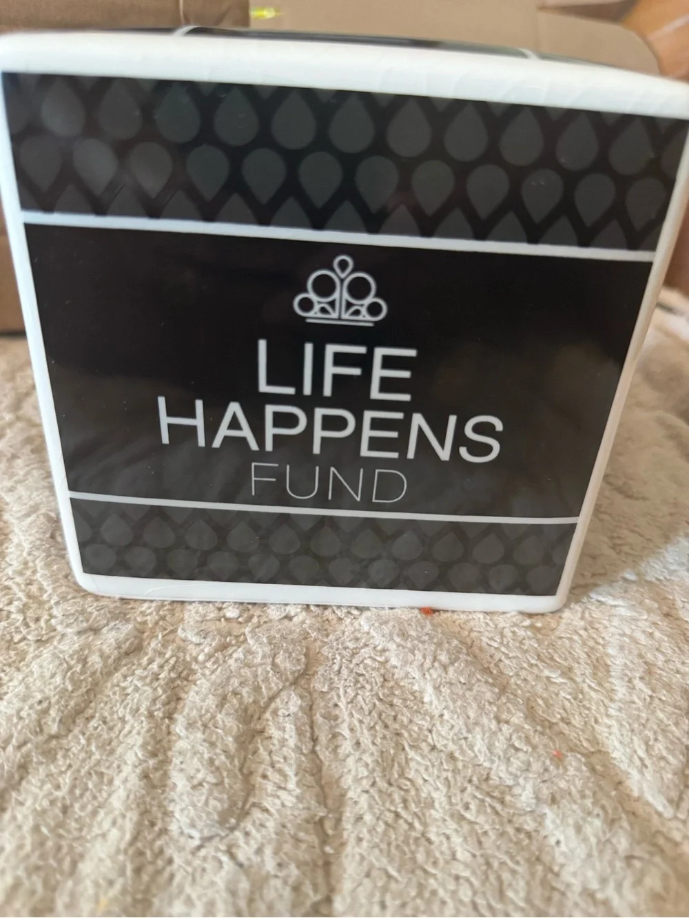 paparazzi Black 'Convention Fund' Ceramic Savings Box